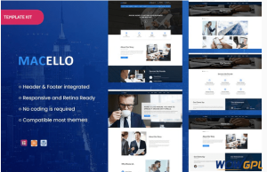 Macello Business Consulting Accounting Elementor Template Kit