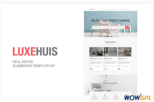 Luxehuis Real Estate Elementor Template Kit