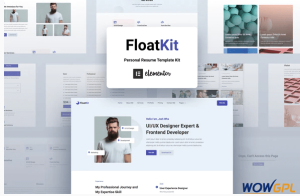 FloatKit Personal Resume Elementor Template Kit 1