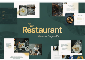 The Restaurant Elementor Template Kit