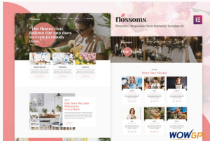 Flossom Flower Shop Elementor Template Kit