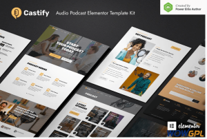 Castify – Audio Podcast Elementor Template Kit