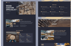 Kajuh Carpenter Elementor Template kit