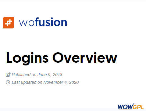 WP Fusion Logins