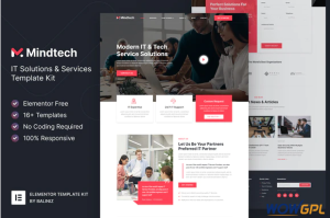 Mindtech – IT Solutions Services Company Elementor Template Kit