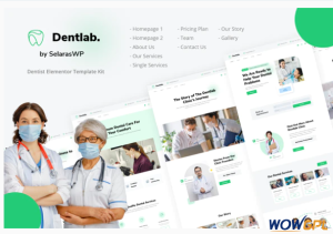 Dentlab Health Medical Elementor Template Kit