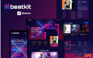 BeatKit Music Events Elementor Template Kit