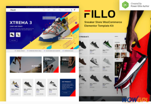 Fillo – Shoes Sneakers Store WooCommerce Elementor Template Kit