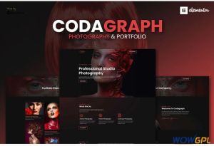 Codagraph Photography Portfolio Elementor Template Kit