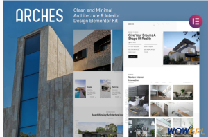 Arches – Minimal Architecture Interior Design Elementor Template Kit