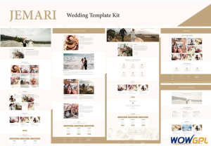 Jemari Wedding Elementor Template Kit