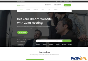 Zukahost – Domain Web Hosting Template Kit