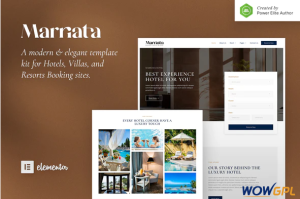 Marriata – Hotel Resort Elementor Template Kit