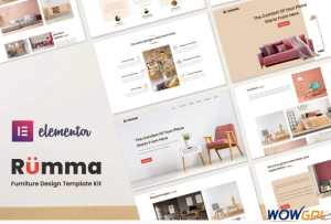 Rumma Furniture Interior Elementor Template Kit