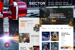 Sector – Factory Industry Trading Company Elementor Template Kit