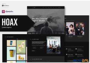 Hoax Creative Agency Elementor Template Kit