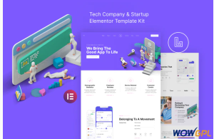 Landon – Tech Company Startup Elementor Template Kit