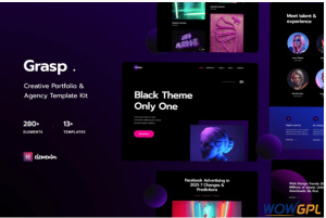 Grasp Creative Portfolio Agency Elementor Template Kit