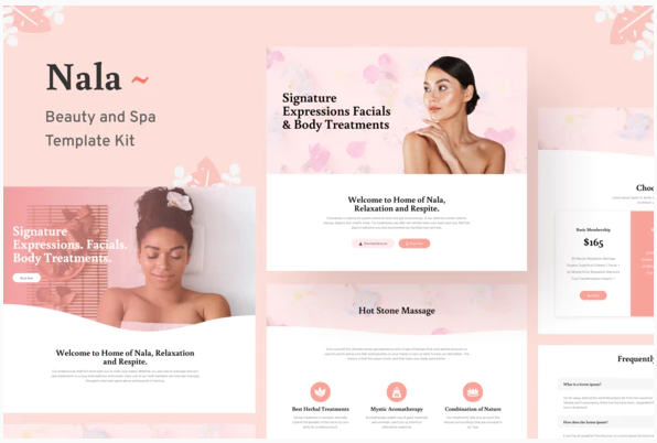 Nala - Beauty & Spa Template Kit 1 n