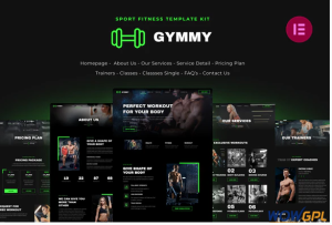 Gymmy Sport Fitness Elementor Template Kit