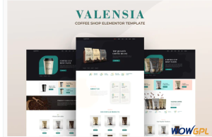 Valensia Coffee Shop Elementor Template Kit