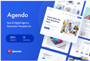 Agendo Digital Agency Creative Elementor Template Kit