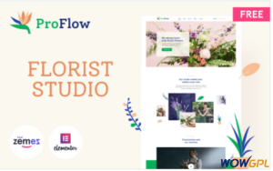 ProFlow Free Contemporary and Minimalistic Florist WordPress Theme