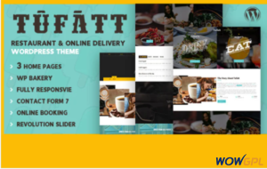 Tufatt Restaurant Food Blog WordPress Theme