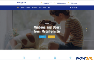 Winplastic Plastic Windows Installation Replacement WordPress Theme