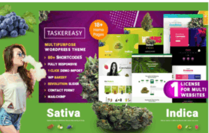 Taskereasy Cannabis Multipurpose WordPress Theme