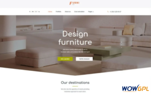 Furnitex furniture design and manufacturer WordPress Theme