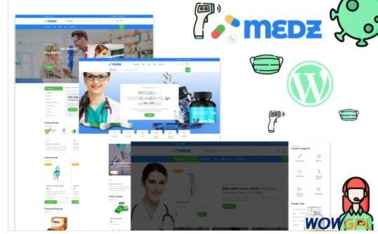 Medz Medical Shop and Medical Equipment WordPress Theme