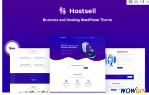 Hostsell Business and Hosting Responsive WordPress Theme
