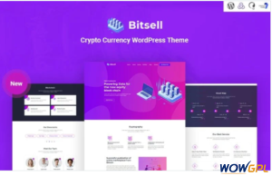 Bitsell Crypto Currency Responsive WordPress Theme