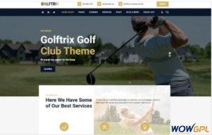 Golftrix Golf Club WordPress Theme