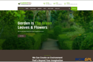 Gardenvill Gardening and Plantation WordPress Theme