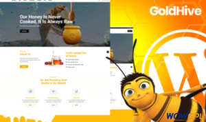 Goldhive Honey Farm and Production WordPress Theme