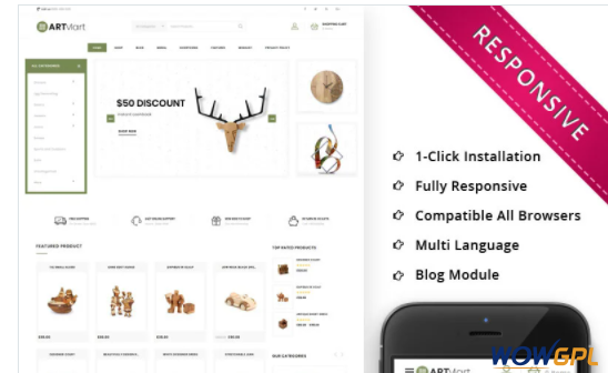 Artmart The Home Decor Shop Responsive WooCommerce Theme