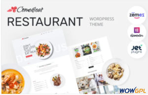 ComeEat Restaurant Multipurpose Modern WordPress Elementor Theme
