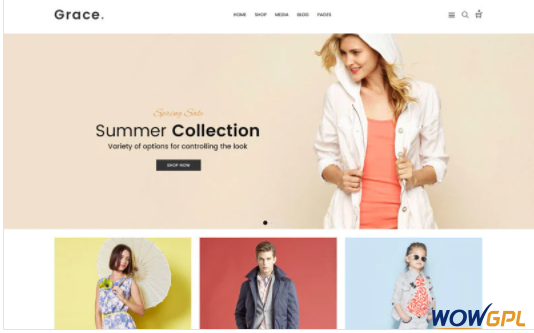 Grace Minimal Fashion Store WooCommerce Theme