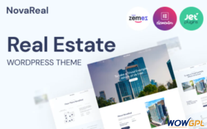 Nova Real Real Estate Company WordPress theme