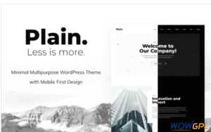 Plain Minimal Multipurpose WordPress Theme