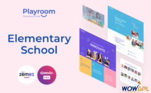 Playroom Elementary School Elementor Kit