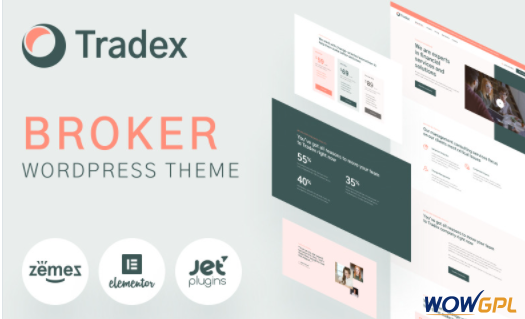 Tradex Forex Broker WordPress Theme