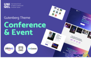 Uniqel Conference and Event WordPress Theme