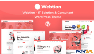 Webtion – IT Solution Consultant Responsive WordPress Theme 1