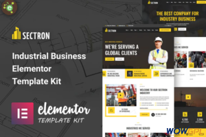 Sectron Industrial Business Elementor Template Kit
