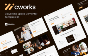 Cworks Coworking Space Elementor Template Kit