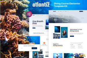 Atlantiz Diving School Elementor Template Kit 1