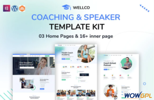 Wellco Coaching Speaker Elementor Template Kit
